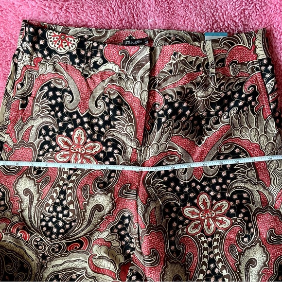 💖NWT SILK BLEND J.MCLAUGHLIN PAISLEY PANTS 💖 SO PRETTY❣️ - Picture 8 of 10